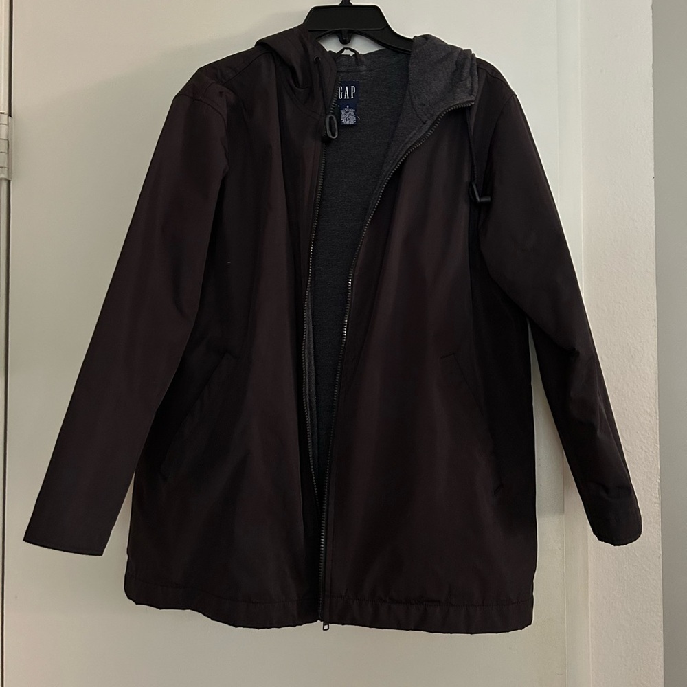 Womens black lined windbreaker vintage